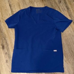 Figs women’s electric blue casma medium scrub top